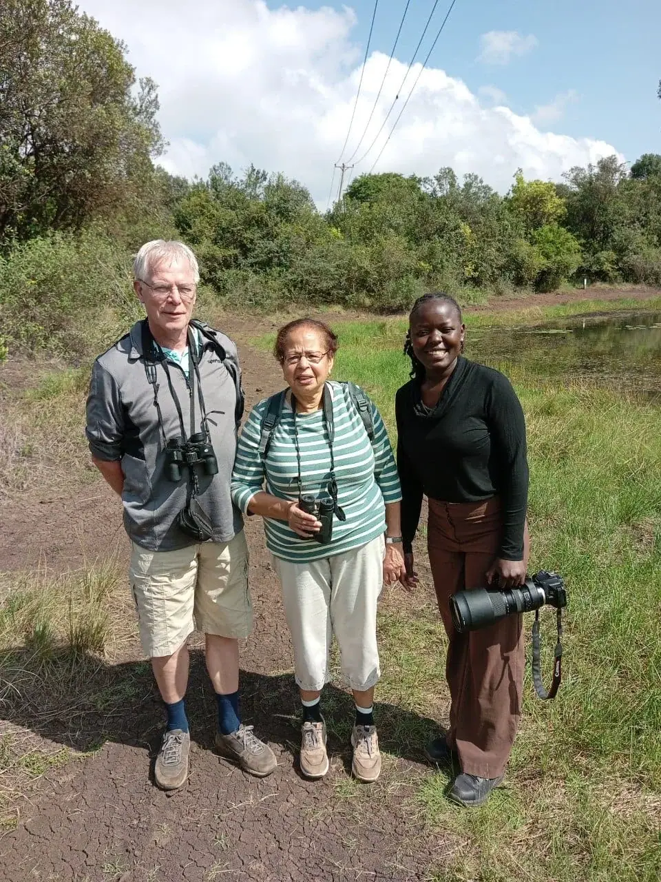 Guests enjoying time outside with AviWild